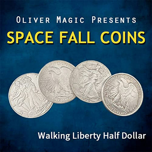 Kits De Magia Zqion Space Fall Coins (walking Liberty Half D