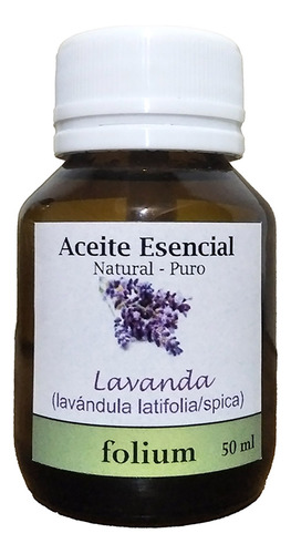 Aceite Esencial De Lavanda Natural Puro 50 Ml Folium 