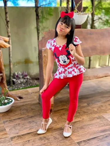 Conjunto de legue e blusa infantil 2025
