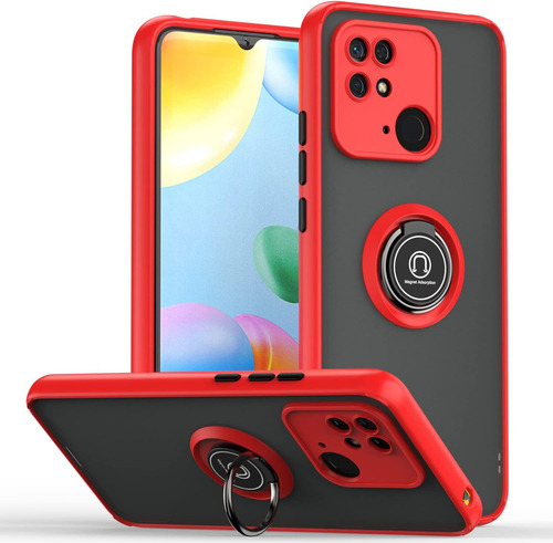 Funda Para Xiaomi Poco C40 Uso Rudo Humo Mate