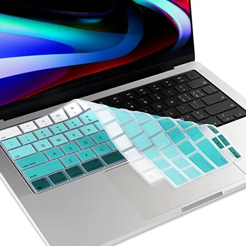 Protector Para Macbook Pro De 14 A 16 Pulgadas Verde Blanco