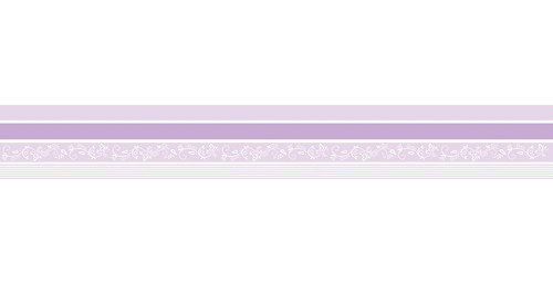 Imagem 1 de 1 de Faixa Decorativa Adesiva Lilás 1,19mt X 16cm