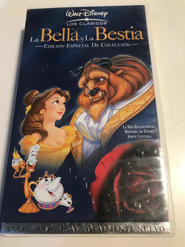Película Vhs Disney La Bella Y La Bestia, Edición Especial
