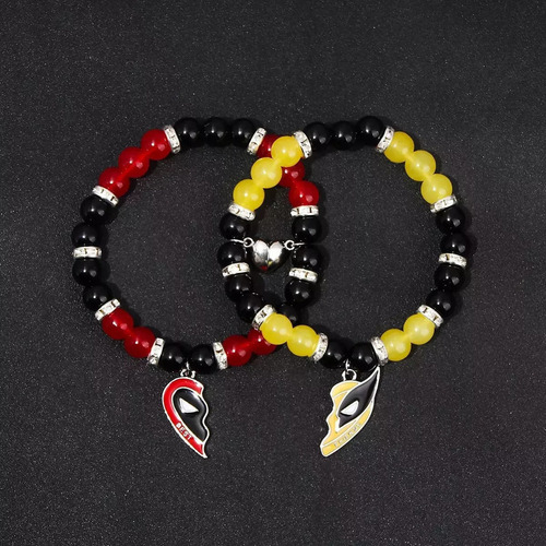 Nuevo Nuevo Conjunto De Pulseras Marvel: Dúo Deadpool Y .