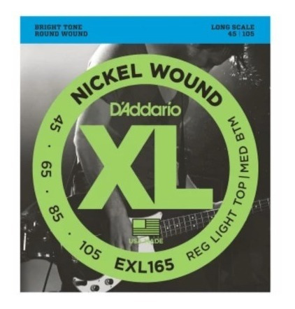 Encordado Bajo Daddario Exl165 Nickel Wound 045