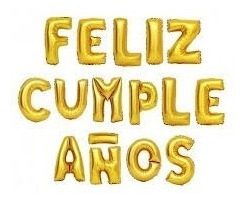 Imagen 2 de 4 de Globos Metalizados Feliz Cumpleaños Plateados 35 Cm Bombas