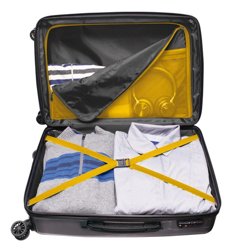 Set De 3 Maletas Ocean Skypeak 20, 24 Y 28 Pulgadas Rígida C Plata