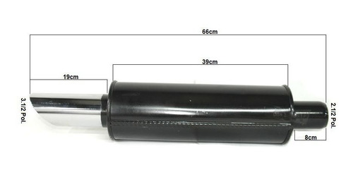 Imagem 2 de 3 de Abafador Turbão Para Adaptação 5 Santana Saveiro G2 G3 G4
