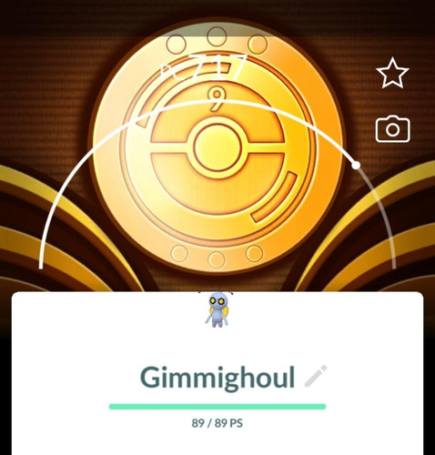 Gimmighoul Pokémon Go - 5 Porta-moedas + Lure Dourado