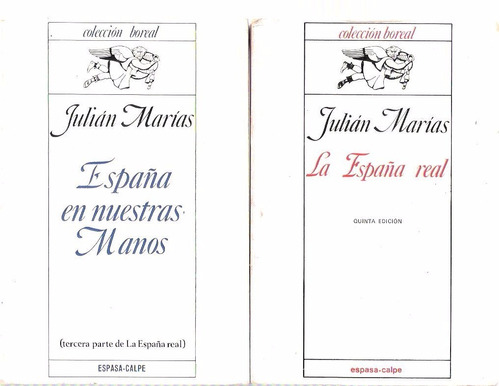 Lote De Dos Libros De Julián Marías