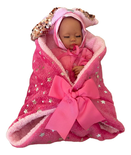 Muñeca Bebe Realista Reborn De Silicon 35cm Suave Rosita