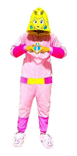 Kigurumi O Pijama Térmica Princesa Peach Bebe