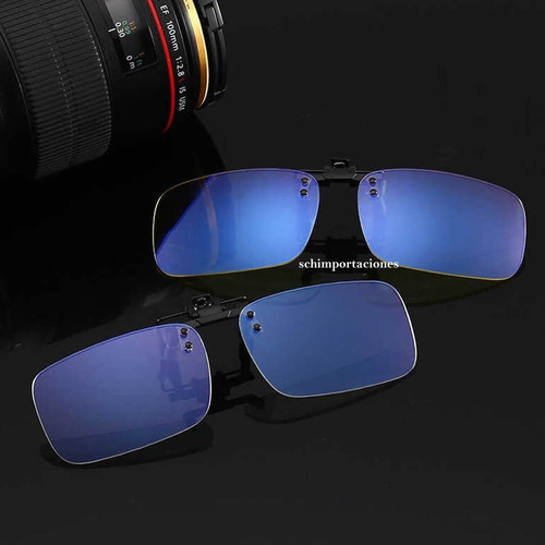 Imagen 4 de 4 de Gafas De Clip, Para Bloqueo Filtro Uv Luz Azul - Original -