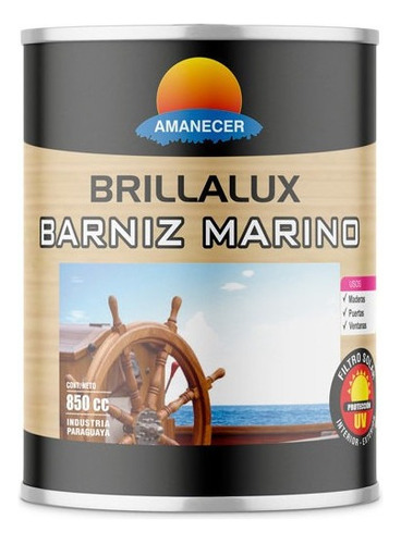 Barniz Marino Brillalux Brillante 0,85 L  | Amanecer Color Transparente