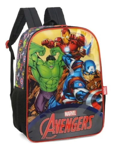 Mochila Escolar Masculina Heróis Vingadores Marvel Original