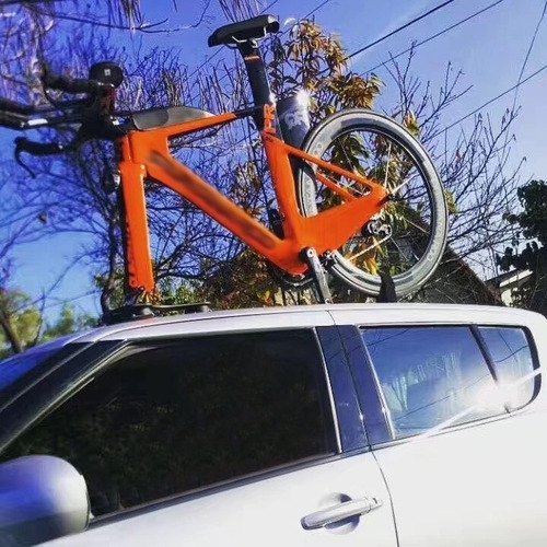 Imagen 4 de 11 de Porta Bicicleta Auto Universal Succion Ventosa 1 Bicicleta