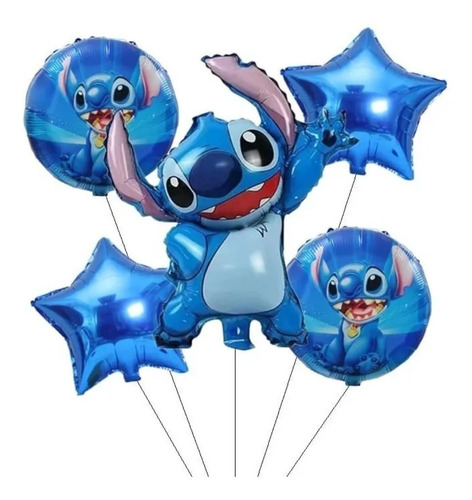 Set Globo Stitch × 5 Unidades 