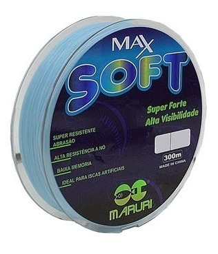 Linha Monofilamento Maruri Max Soft - 0,40mm/28,8lb - 300m