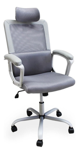 Silla De Computadora Ergonómica D Malla Respaldo Alto Brazos