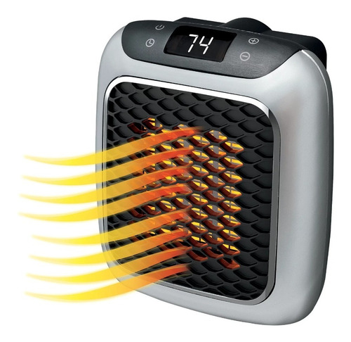 Mini Calentador Handy Heater Turbo 800w Portatil Color Gris