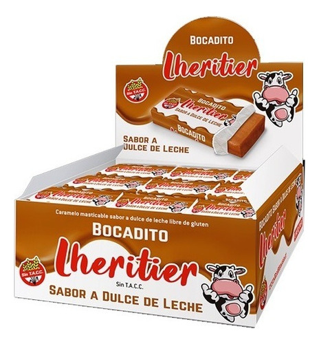 Bocaditos Lheritier Dulce De Leche 12g Caja X52 Sin Tacc