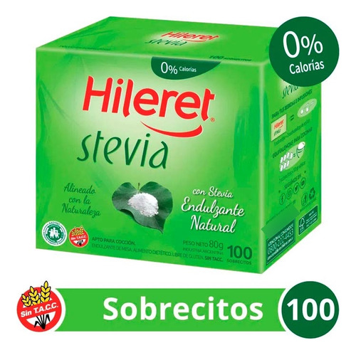 Pack X 12 Unid. Edulcorante  Stevia 100 So Hileret Edulcora