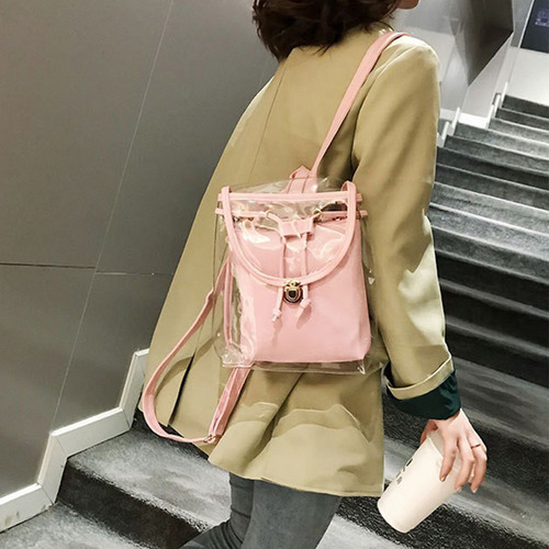 Muyier Mochila/bolsa Transparente, Bolsa De Viaje