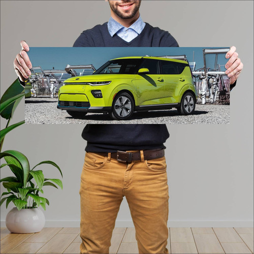 Cuadro 30x80cm Auto 2020 Kia Soul Ev Us Auto 235