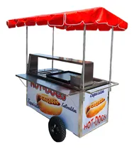 Comprar Carrito Hot Dog Y Hamburguesa. Carreta 150x70cm Carreta Gris
