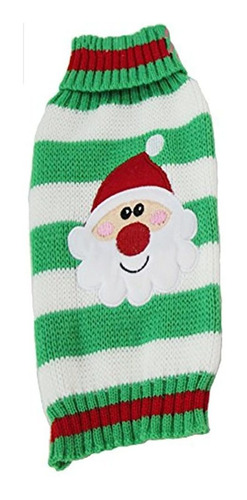 Nacoco Perro Suéter Mascota Navidad Alces Santa Claus Suét