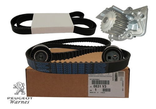 Kit Distribucion + Bomba Orig + Poly V Peugeot 307 2.0 Hdi