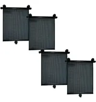 Comprar Kit 4 Cortinas Parasol Enrollables Ventanilla Auto Ventosas
