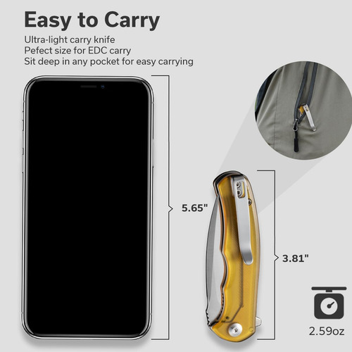 Mini Praxis Liner Lock C18026c-4 Polished Ultem D2