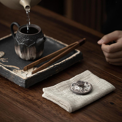 Juego De Pinzas Para Té De Bambú, Pinzas Para Té De