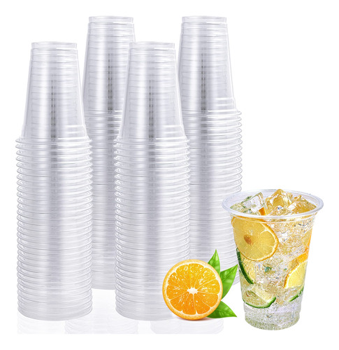 Lilymicky Paquete De 200 Vasos De Plastico Transparente, Vas