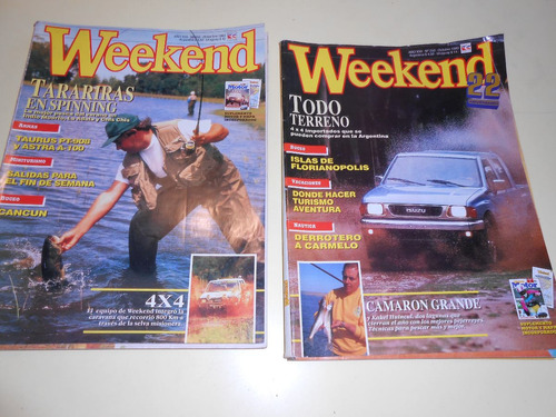 Revista Weekend 10 Numeros  Excelente Estado Lote Total