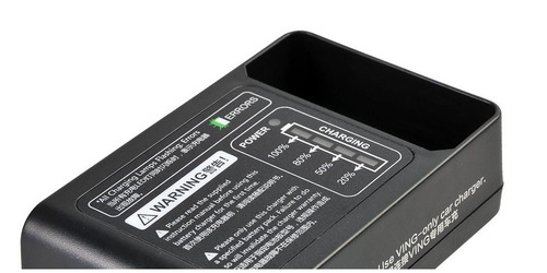 Carregador De Bateria Li-ion Vc-18 Para Speedlite Ving 8