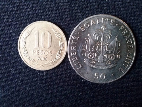 Moneda Haití Níquel 50 Céntimos 1991 (c46)