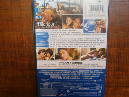 Conociendo A Jane Austen Dvd Import Emily Blunt Maria Bello (Usado)