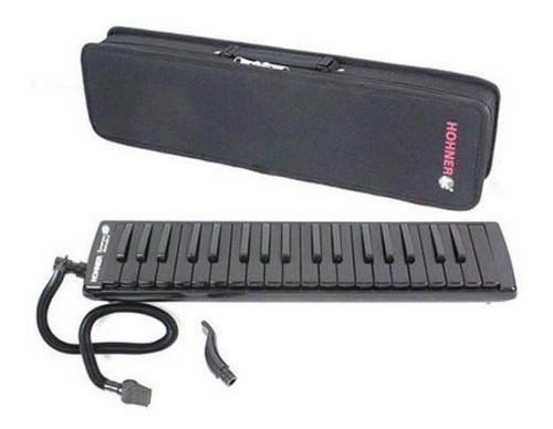 Escaleta Sopro Melodica Preto 37 Teclas Hohner Superforce 37