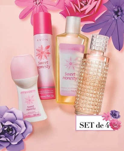 Set X4 Sweet Honesty | Perfume, Colonia Y Desodorantes