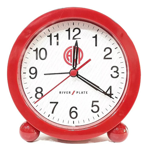Reloj Despertador River Plate 12x12cm Lic. Oficial Regalos