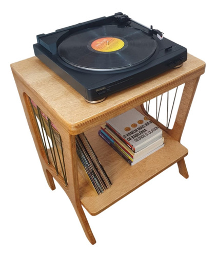 Estante/rack Para Disco Vinil E Aparelho Coleções Lps
