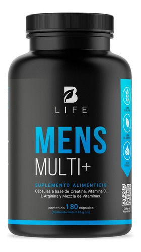 Imagen 1 de 6 de Vitaminas Para Hombre Multivitaminico 180 Capsulas B Life