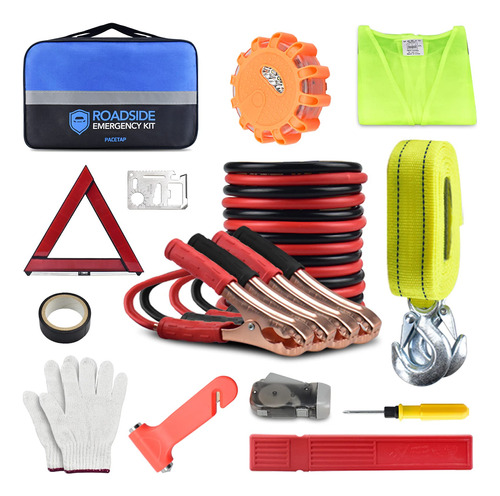 Pacetap Kit De Emergencia Para Carretera De Coche, Kit Esenc