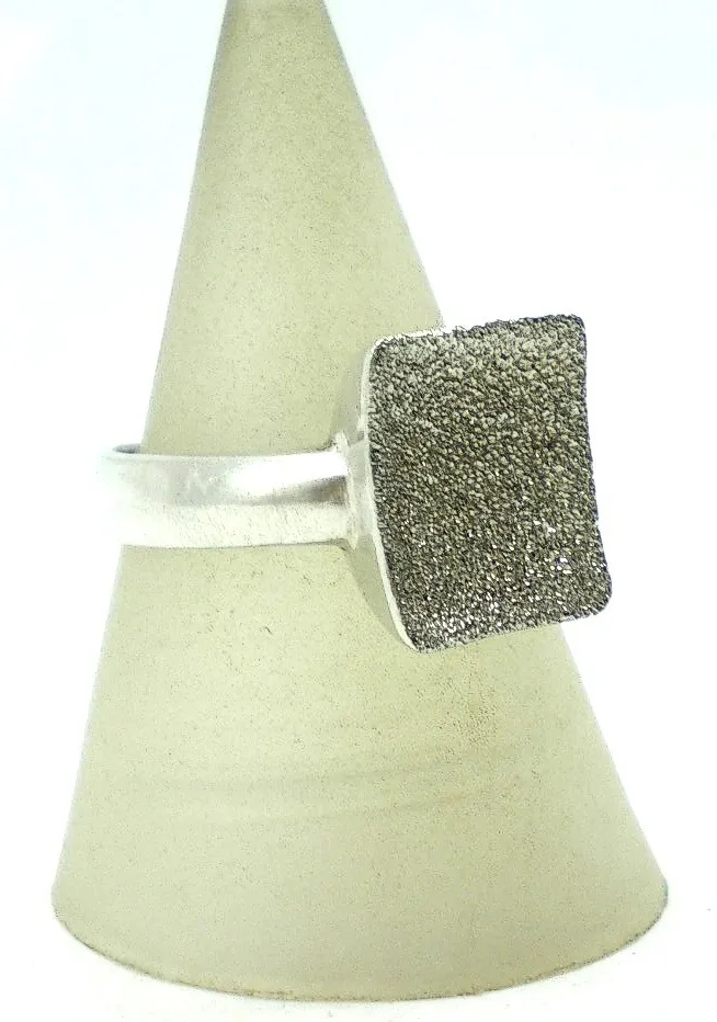 Anillo De Plata 925 Arenado