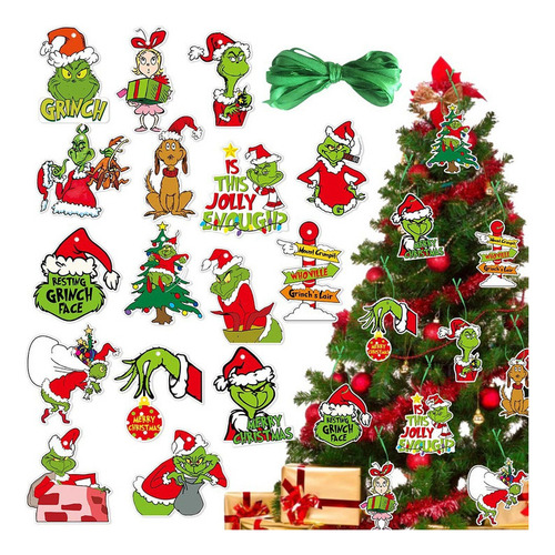 Decoraciones De Fiesta Temáticas De Navidad Grinch*60