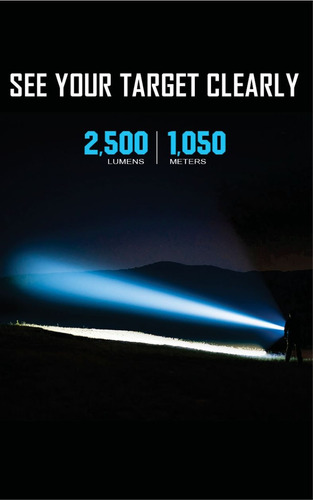 Linterna Olight Javelot (pro 2 2500 Lms) (turbo 1300 Lms) Linterna de color Javelot Pro 2 Color de luz Blanco