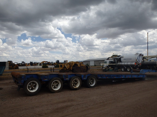 Remolque Plataforma Lowboy Trailer Camion Brown Folio 9140