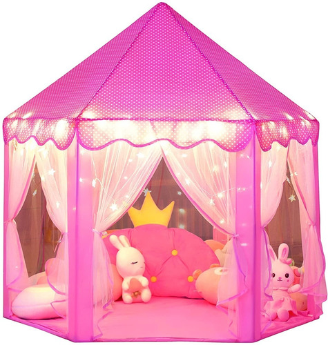 Carpa Castillo De Princesa Infantiles Con Luces